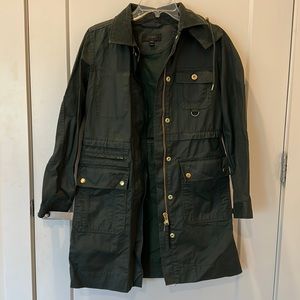 J. Crew Forest Green Long Jacket